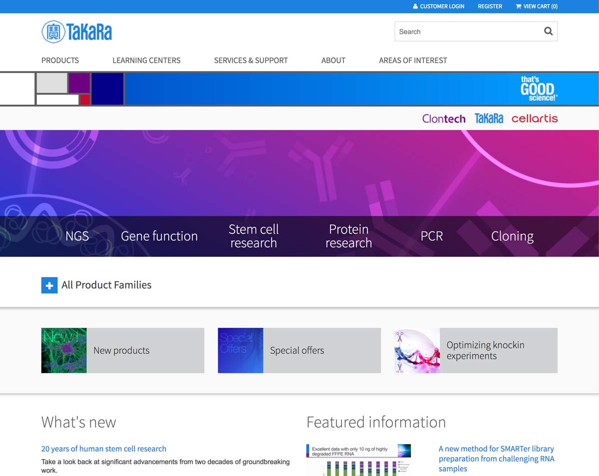 Protein banner on TBUSA homepage